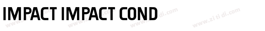 Impact Impact Cond字体转换